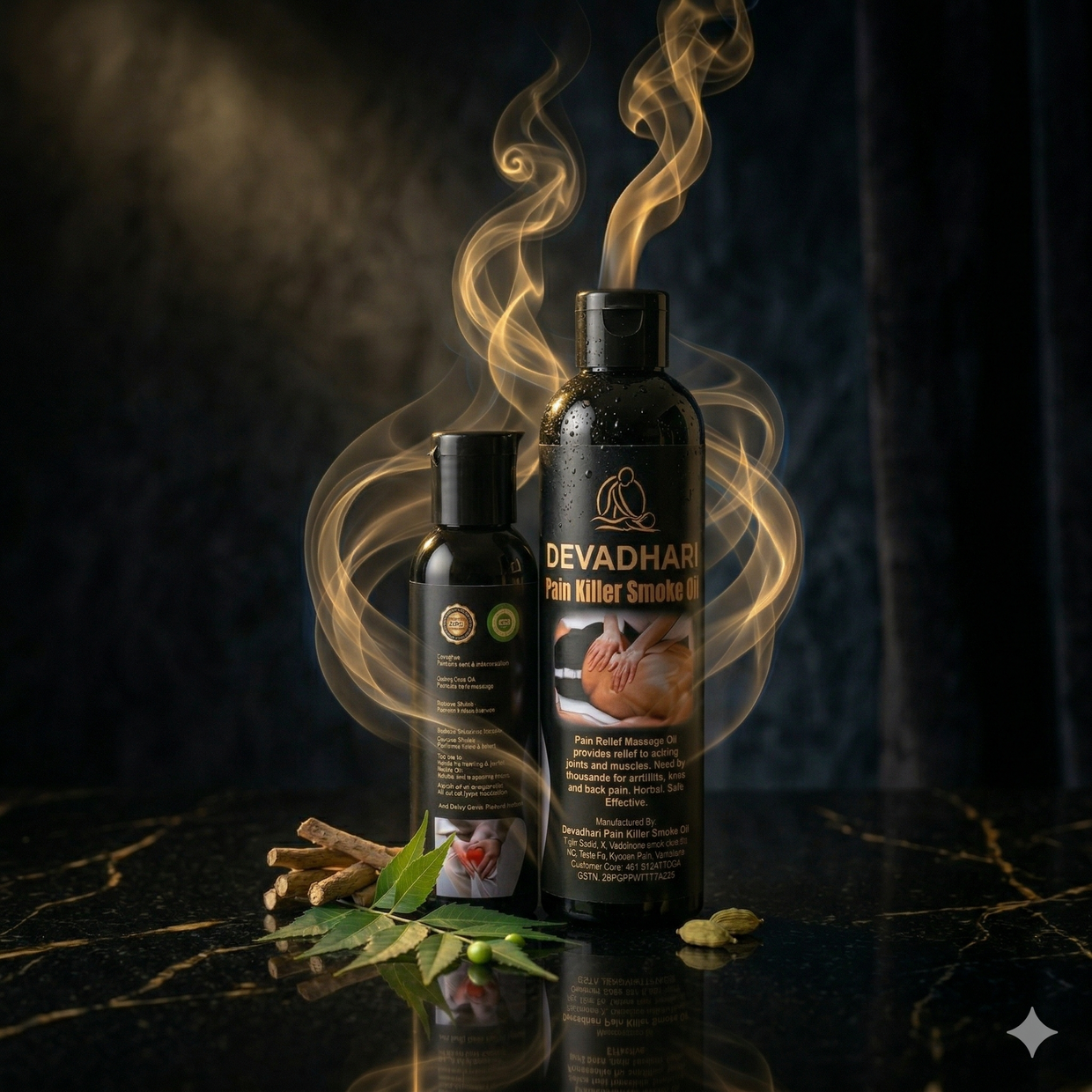 Gold Smoke Pain Relief & Massage Oil