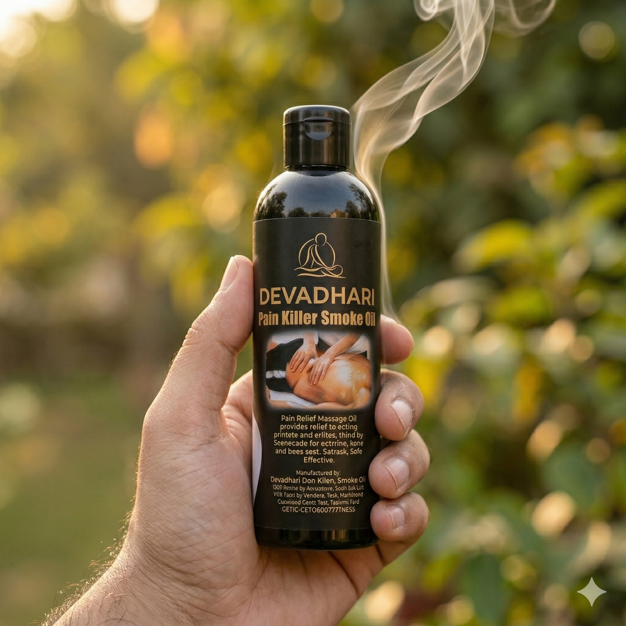 Gold Smoke Pain Relief & Massage Oil